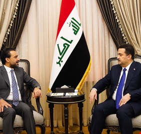 السوداني يكسر حاجز الخلاف و يلتقي الحلبوسي