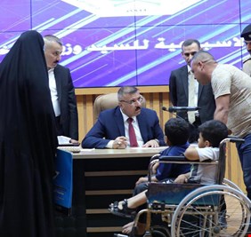 وجبة اخرى من ذوي الشهداء و الجرحى في مكتب الشمري