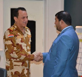 الفريق الركن سعد مزهر العلاق يستقبل النائب محسن السعيدي
