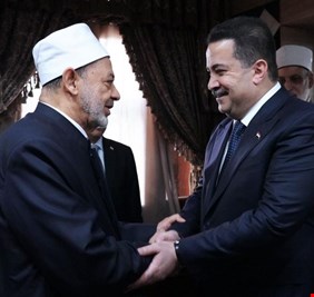 السوداني يدعو شيخ الأزهر لزيارة العراق