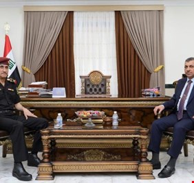 رئيس هيئة النزاهة القاضي حيدر حنون يلتقي رئيس جهاز مكافحة الارهاب