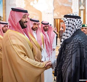 ولي العهد السعودي يستقبل وزراء الداخلية و التخطيط و التعليم العالي  في الحكومة العراقية