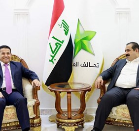 الأعرجي يلتقي رئيس تحالف العزم مثنى السامرائي