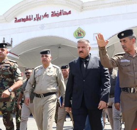 وزير الداخلية يعلن من كربلاء عدم وجود اي قطوعات و انسابية عالية للحركة