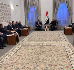 منزل العامري احتضن اجتماعا لوفد الحزب الديمقراطي الكردستاني  بحضور رئيس الوزراء