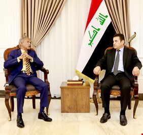 مستشار الأمن القومي السيد قاسم الأعرجي يستقبل السفير السوداني في بغداد