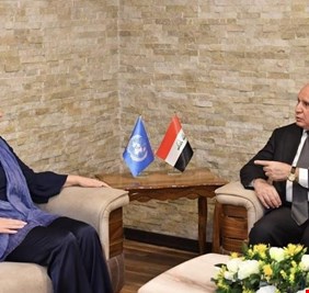 تفاصيل لقاء بلاسخارت مع وزير الخارجية فؤاد حسين