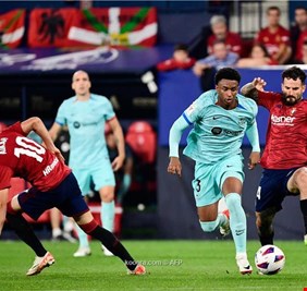 برشلونة ينتزع فوزاً صعباً من أوساسونا