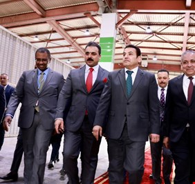 الأعرجي يحضر حفل افتتاح وحدة مراقبة الحاويات في مطار بغداد الدولي