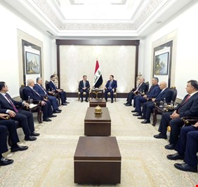 السوداني يبحث مع بارزاني ملف الموازنة