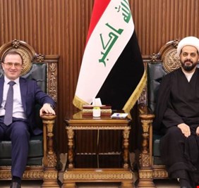 الخزعلي يناقش مع سفير روسيا صيانة المعدات الحربية في وزارة الدفاع