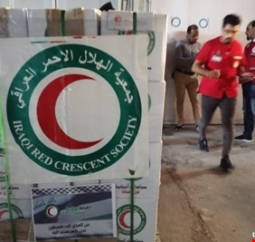 العراق يرسل اول دفعة من المساعدات الإنسانية لغزة جواً