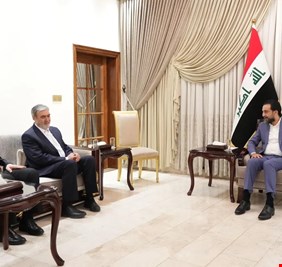 الحلبوسي يلتقي نظيره الايراني و يبحثان ملفات مشتركة