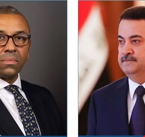 السوداني يتلقى مكالمة هاتفية من وزير الخارجية البريطاني