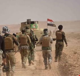 الحشد في عمق صحراء الأنبار لاستهداف الاوكار