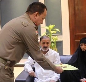العلاق يستمر في دعم عوائل الشهداء والجرحى من أبناء الجيش العراقي