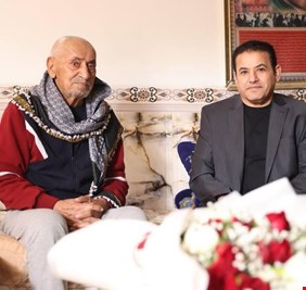 الأعرجي يزور البطل العراقي العالمي علي الكيار للاطمئنان على صحته