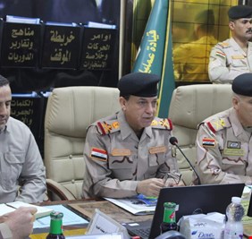 العلاق يترأس اجتماعاً أمنياً مع القيادات الأمنية في الأنبار