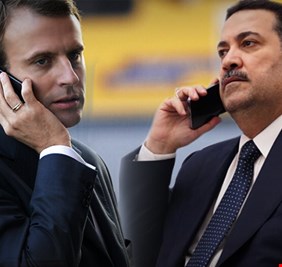 تفاصيل المكالمة الهاتفية بين السوداني والرئيس الفرنسي