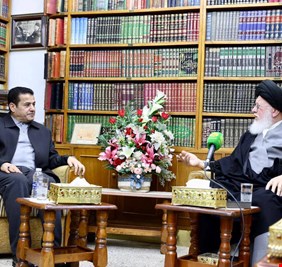 الاعرجي يلتقي المرجع الصدر و محافظ واسط و القائم بالأعمال الفرنسي  كلا على انفراد