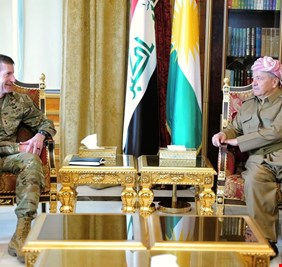 بارزاني يبحث مع قائد قوات التحالف الدولي التعاون المشترك