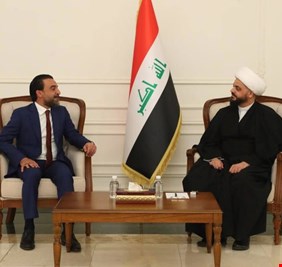 الحلبوسي يطلب من الخزعلي الإبقاء على حق الأغلبية السنية في اختيار بديله لرئاسة البرلمان