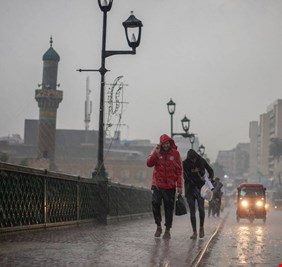 خارطة الأمطار المتوقعة اليوم