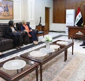رئيس المحكمة الاتحادية يلتقي رئيسة بعثة الأمم المتحدة في العراق