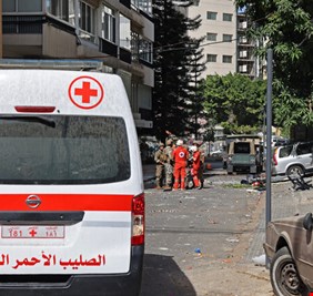 لقطات توثق لحظة وقوع الانفجار بمطعم في بيروت وأسفر عن عدد من الضحايا