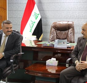 وزير الداخلية يلتقي رئيس محكمة استئناف محافظة ميسان