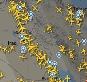 العراق يعلن تقليص نشاط الطيران العسكري الأجنبي في اجوائه