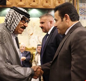 الأعرجي يقدم واجب العزاء برحيل الشيخ  الفرهود