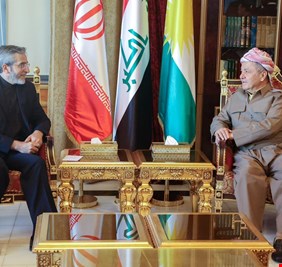 تفاصيل لقاء مسعود بارزاني مع وزير الخارجية الإيراني