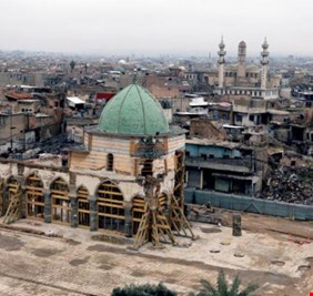 العراق يعلن استئناف العمل باعمار جامع النوري الشهير في الموصل بعد رفع عبوات ناسفة