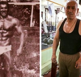 رحيل أسطورة العراق ببناء الأجسام علي الگيار