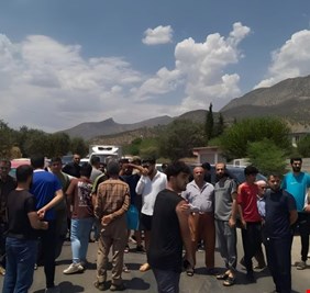 احتجاجات في دهوك ضد القصف التركي