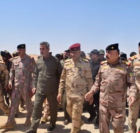 وفد امني عراقي يصل الخط الحدودي بين العراق وسوريا