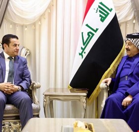 الاعرجي يبحث مع محمد الصيهود السوداني إسناد الحكومة