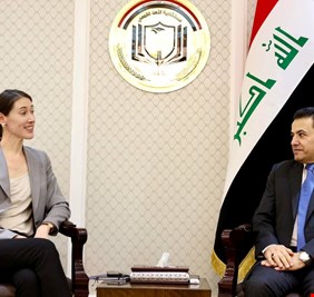 الأعرجي يستقبل سفيرة بعثة حلف الناتو في العراق والوفد المرافق لها
