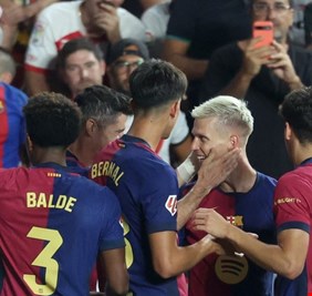 أولمو يقود برشلونة لتحقيق فوز صعب على رايو فايكانو
