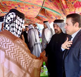 الأعرجي يحضر مجلس عزاء المغفور له عميد السادة آل أبو رغيف