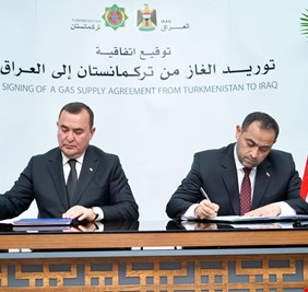 العراق يوقع اتفاقية مع تركمانستان لاستيراد الغاز