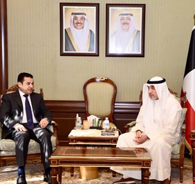 الأعرجي يلتقي رئيس مجلس الوزارء الكويتي بالإنابة الشيخ فهد يوسف سعود الصباح