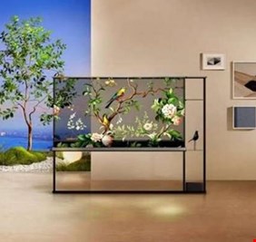 أول تجربة لاسلكية.. LG تطلق أول تلفزيون شفاف بتقنية «OLED» في العالم