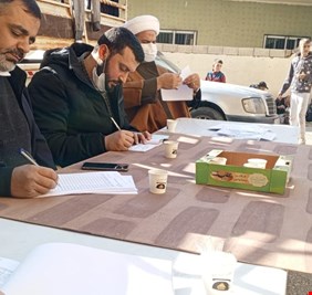 مكتب المرجع السيستاني يبدأ عمليات إغاثة اللاجئين السوريين في لبنان