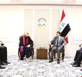 الأعرجي يستقبل رئيس المفوضية السامية للأمم المتحدة لشؤون اللاجئين في العراق