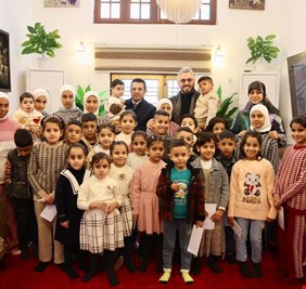 الأعرجي يزور احد دور رعاية الأيتام في بغداد