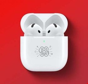 احتفالا بعام الأفعى.. أبل تطلق إصداراً خاصاً من AirPods 4