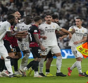 شجار وتوتر بنهاية مواجهة ريال مدريد ومايوركا في جدة