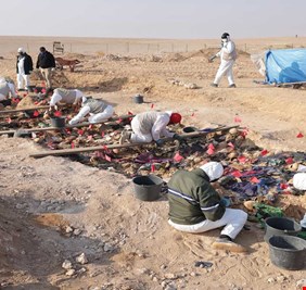 الشهداء تعلن فتح مقبرة جماعية جديدة لضحايا نظام البعث المجرم